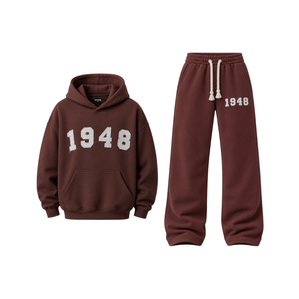 Voice of 1948 Hoodie + Pants Set — Brown