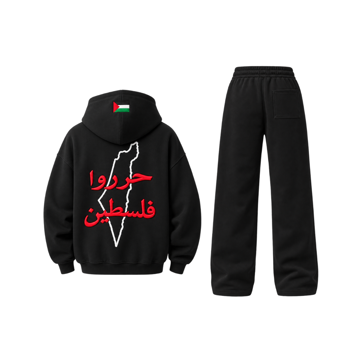 Voice of 1948 Hoodie + Pants Set — Black