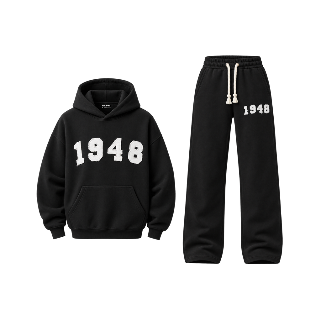 Voice of 1948 Hoodie + Pants Set — Black