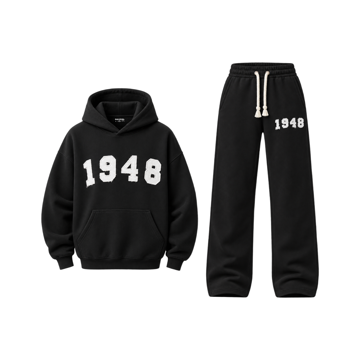 Voice of 1948 Hoodie + Pants Set — Black