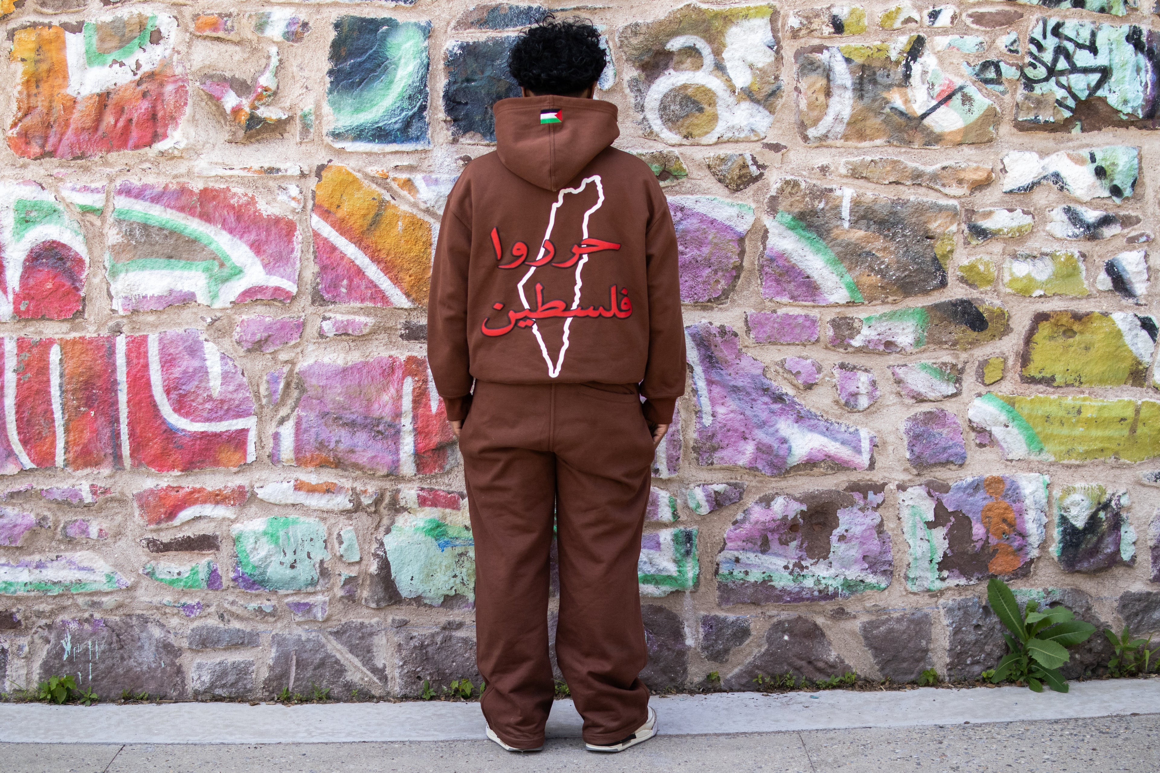 Voice of 1948 Hoodie + Pants Set — Brown