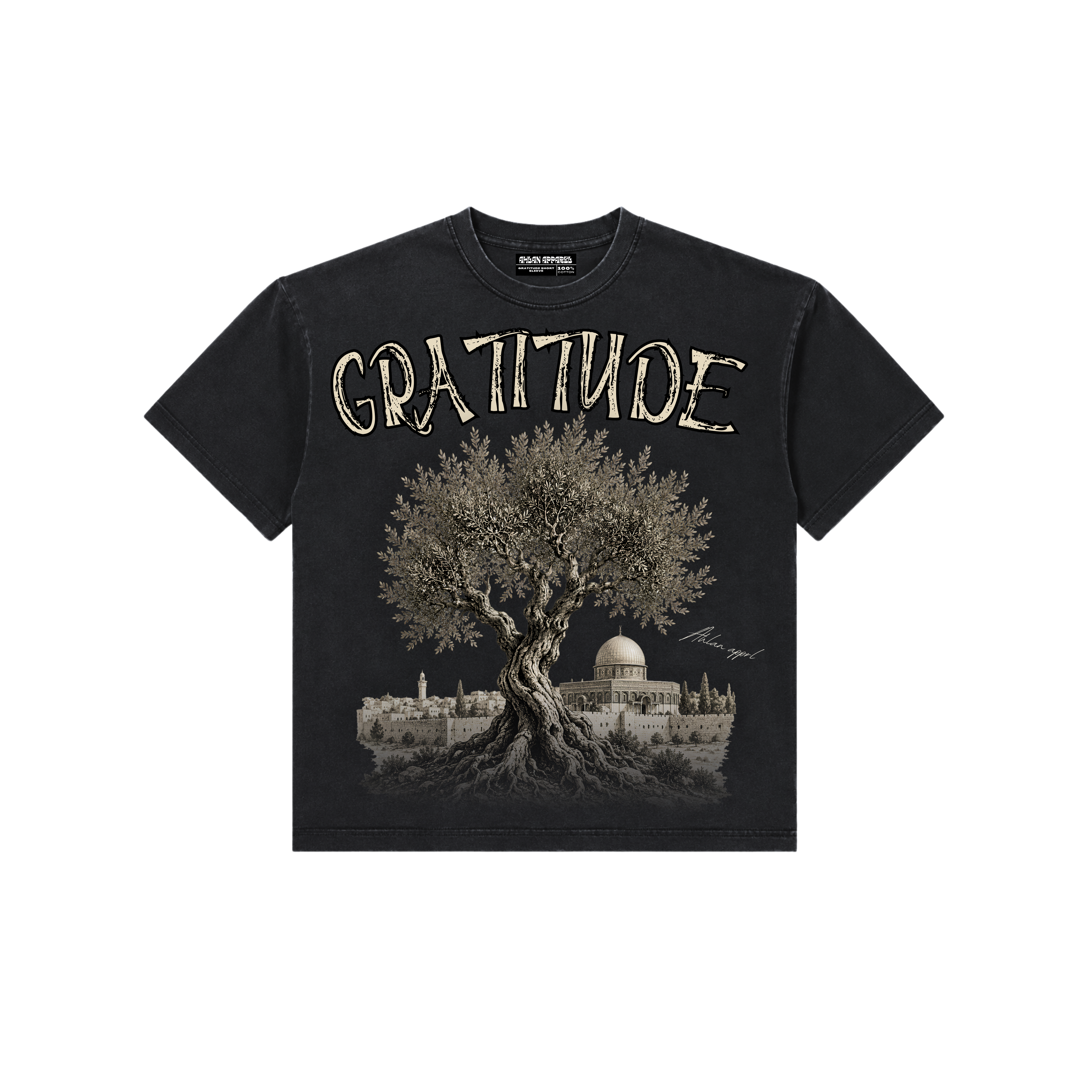 Gratitude Short Sleeve - Black